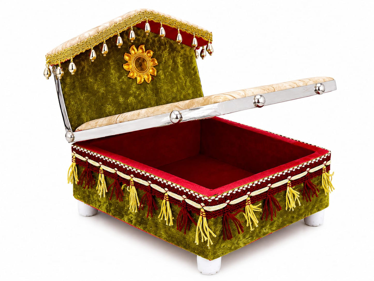 Premium Velvet Storage Bed for Laddu Gopal