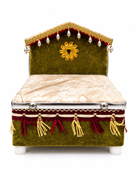 Premium Velvet Storage Bed for Laddu Gopal