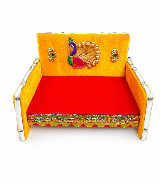 Premium Velvet Sofa Cum Bed for Laddu Gopal