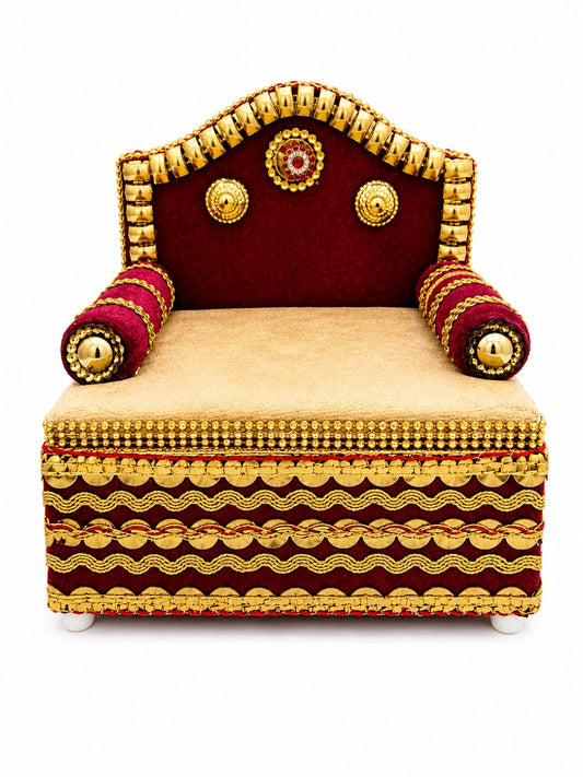 Premium Velvet Storage Singhasan for Laddu Gopal