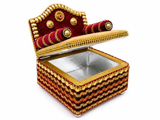 Premium Velvet Storage Singhasan for Laddu Gopal