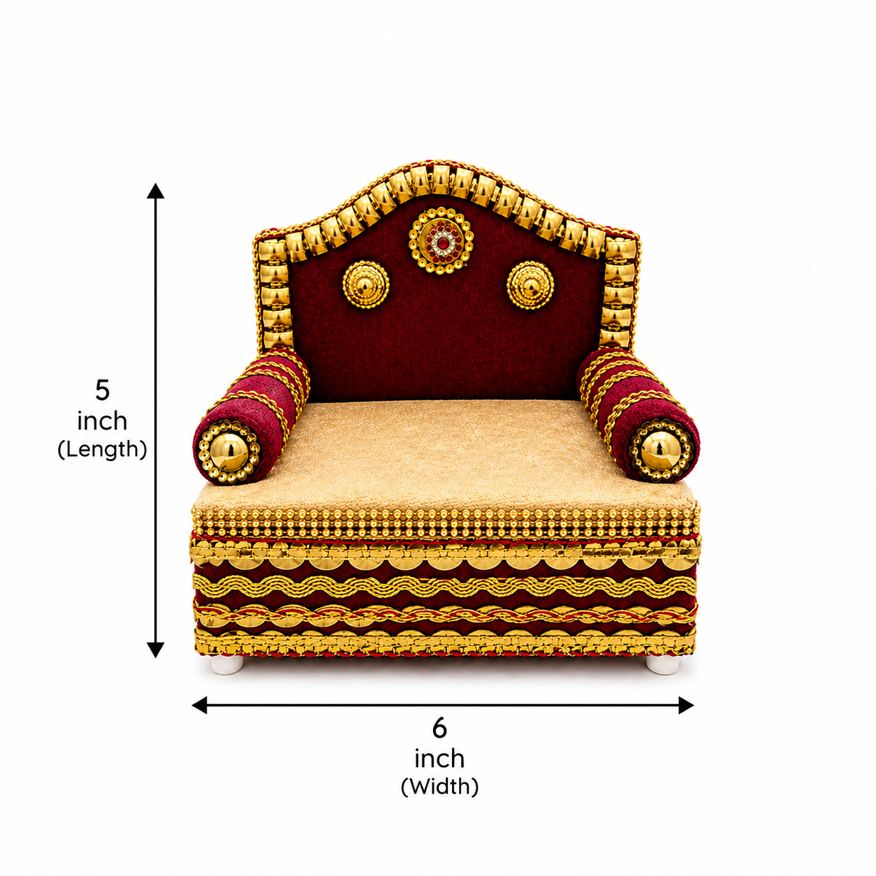 Premium Velvet Storage Singhasan for Laddu Gopal