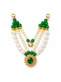 Green Pearl Beaded Pendant | Traditional Ethnic Jewelry