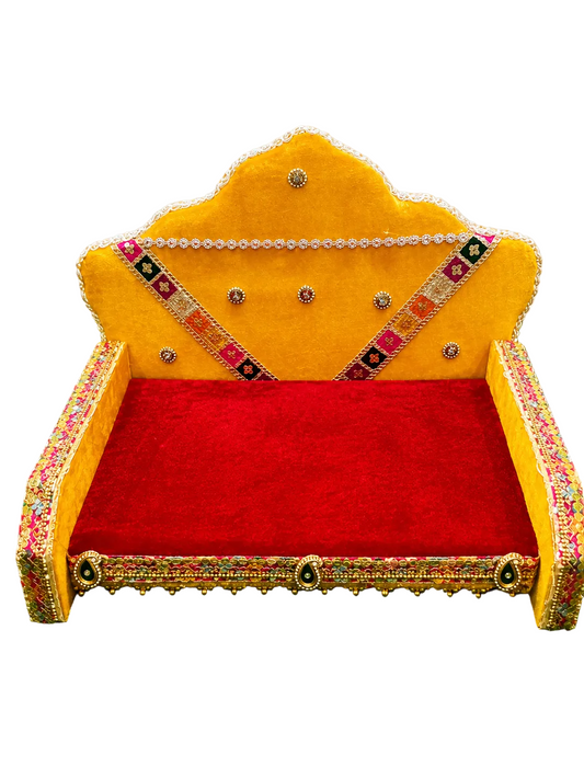 Handcrafted Decorative Jhula Sofa for Laddu Gopal Ji | Divine Kanha Ji Seat
