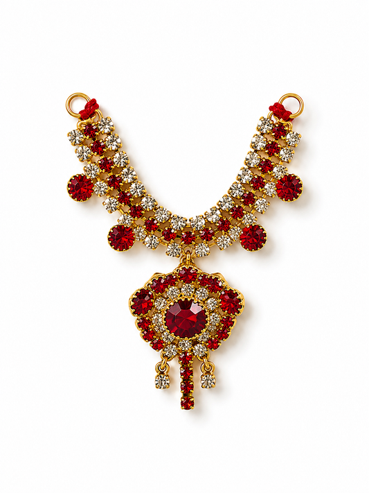 Handmade Red Stone Ethnic Pendant