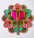 Pink Multicolor Designer Laddu Gopal Poshak | Handmade Krishna Dress