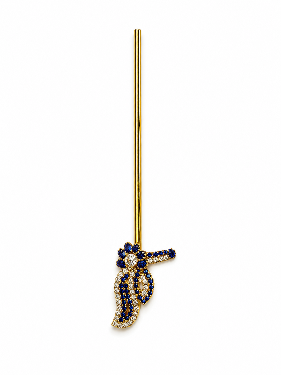 Blue Stone Designer Laddu Gopal Murli for Krishna Idol