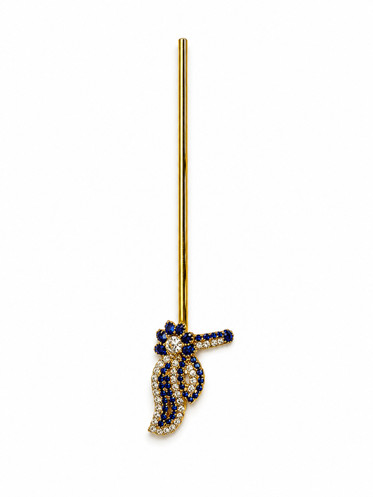 Blue Stone Designer Laddu Gopal Murli for Krishna Idol