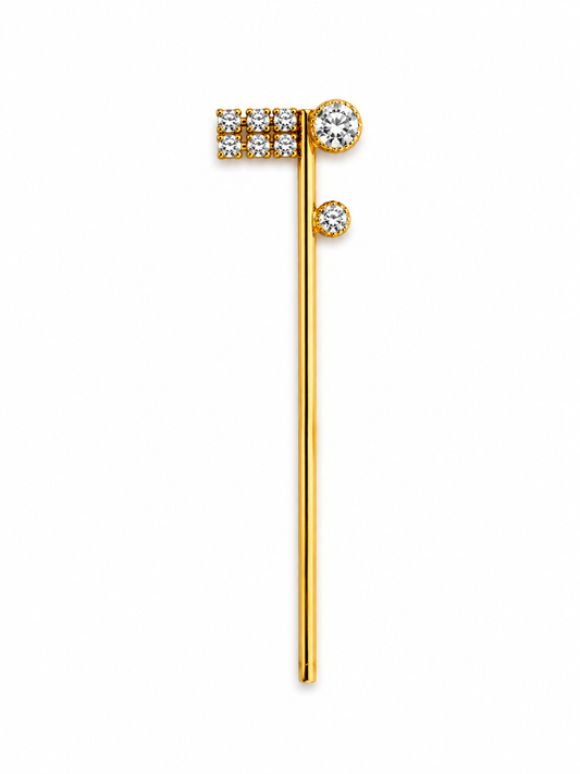 Classic Diamond Laddu Gopal Murli – Gold Plated Bansi