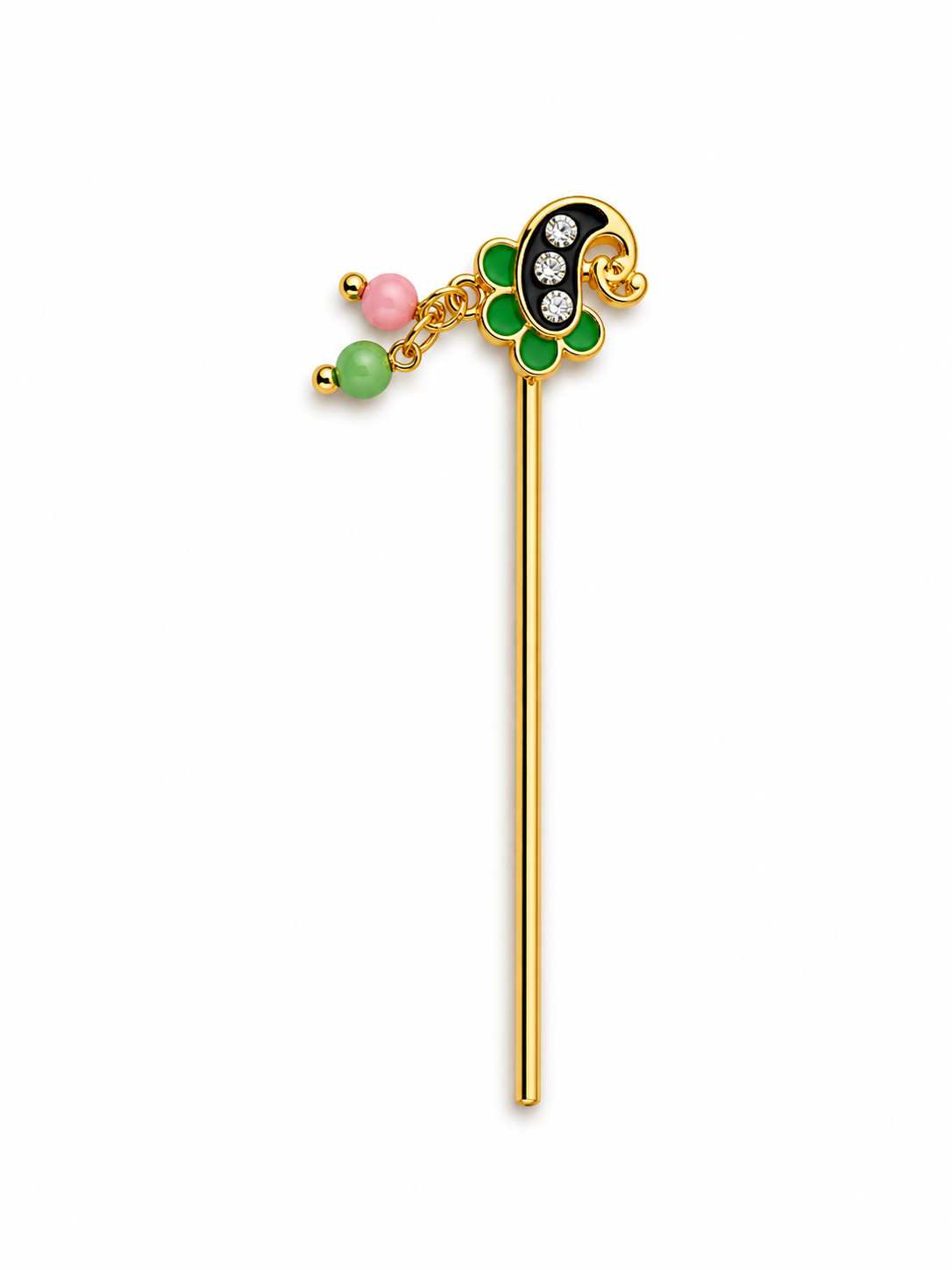 Pastel Meenakari Laddu Gopal Murli with Beads