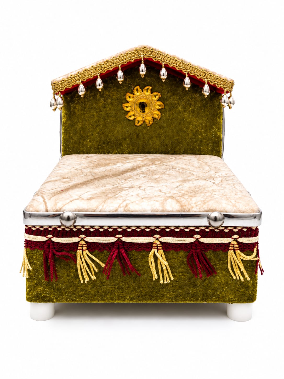 Premium Velvet Storage Bed for Laddu Gopal